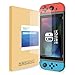 PLESON Tempered Glass Screen Protector for Nintendo Switch 2017 (2-Pack), Switch Screen Protector Glass [Works While Docking] 2.5D/0.26mm/9H Hardness/Bubble Free