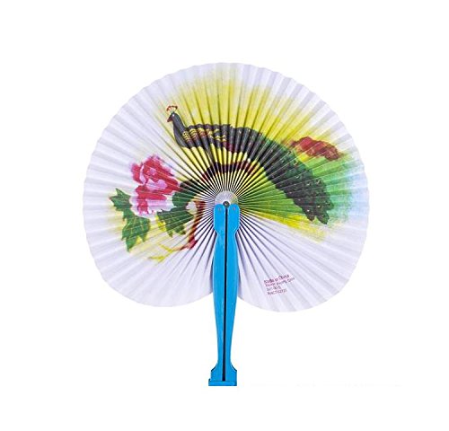 Bargain World 10" Floral Design Folding Fans [12-Pack] | Fun & Exciting Hand Fans For Kids & Teenagers From Our Huge Collection | Sticky Notes Included - Thumbnail 5