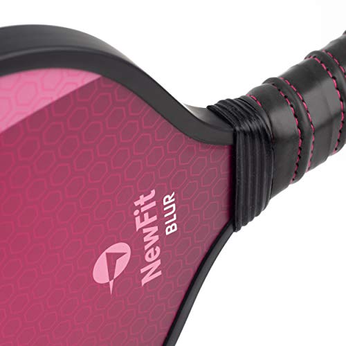NewFit Blur Pickleball Paddle | USAPA Approved | Graphite Face & Polymer Core for a Quiet and Light Racket (Pink Single) - Thumbnail 2