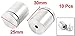 10Pcs Sign Standoff Screws 25 x 30mm Stainless Steel Glass Panels Wall Mounts Frameless Clamp Advertising Nails Hardware Bolts