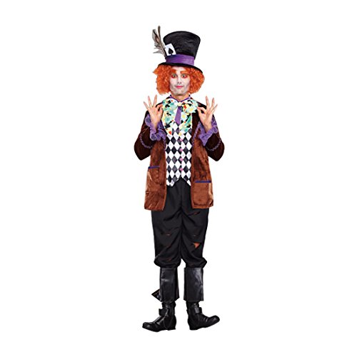 Bad Hatter Costumes - Dreamgirl Men's Hatter Madness Costume, Multi,