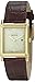 Citizen Men's BW0072-07P Eco-Drive Gold-Tone Stainless Steel Watch With Brown Leather Band