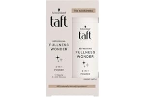 Schwarzkopf Taft, Volume powder, 10 g Pack of 1, Refreshing Fullness Wonder, 2 in 1 Powder Instant Lasting Volume, Anti-Greas
