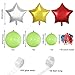 Christmas Balloons Tree Lime Green Balloon Garland Arch Kit Fruit Light Green Latex Balloons Star Foil Balloons for Birthday Jungle Tropical Summer Luau Hawaiian Christmas X-mas Day Decorations