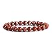 Natural Red River Jasper Gemstone 8mm Round Beads Stretch Bracelet 7 Inch Unisex