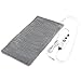 Sleep Restoration King Size XL Microplush Heating Pad with Rapid-Heat Technology, Multiple Temperature Settings, Digital LCD Controller and Extra Long Cord - 12 x 24 Inches, Gray