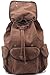 Aidonger Unisex Vintage Canvas and Leather Casual Backpack (Coffee)