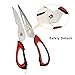 KIPOZI Kitchen Shears Multifunction Scissors Kitchen Heavy Duty Come-apart With Magnetic Holder