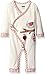 Mud Pie Baby Girl Holiday One Piece Playwear Set Long Sleeve, Bird Kimono, 6-9 Months