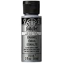 FolkArt Enamel Glitter and Metallic Paint in Assorted Colors (2 oz), 4034, Metallic Silver Sterling