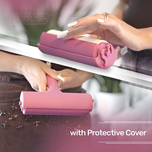 Metkix Extra Large Lint Roller with Refill 6.3" Giant Lint Roller for