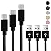 USB Type C Cable, BRG USB C Cable (USB 2.0) 3 Pack (1ft,4ft,6ft) Nylon Braided USB C to USB AFast Charger Cord Compatible Samsung Galaxy S9 8Plus Note9 8, LG V20, Moto Z2
