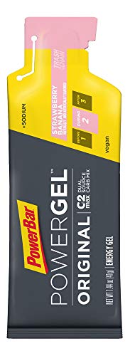 PowerBar PowerGel Original | 41g Pouch x 24 Gels | Endurance Energy C2MAX for Exercise, Strawberry Banana