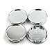 58mm Chrome Silver ABS Car Wheel Center Hub Caps Base Set of 4