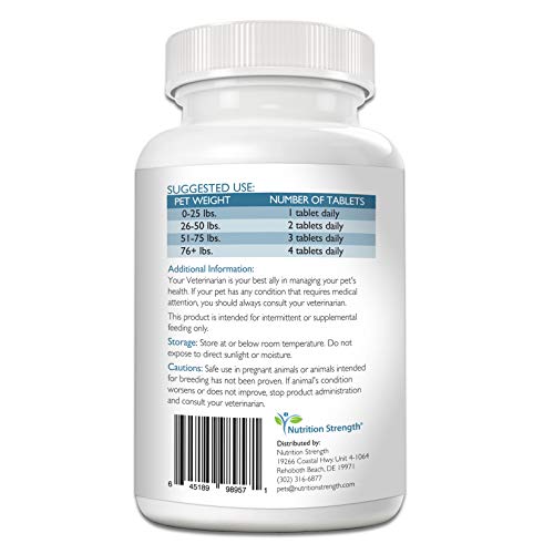 Nutrition Strength Eye Health Supplement for Dogs with Lutein, Bilberry