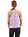 PattyBoutik Women's Drape Wrap Elastic Hem Tank Top