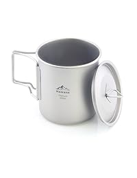 Taza de titanio Hamans ultraligera portátil de 420