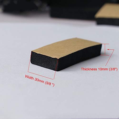 10 Ft (Feet) 3m Foam Seal Tape Self Adhesive Weather Stripping Insulation Foam Neoprene Weather Stripping (3/8 x 9/8 inch) (10mm(Thickness)30mm(Width))