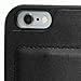 Distil Union Wally Wallet Case for iPhone 6 Plus- Genuine Leather Protective Case (Black/Black)