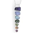 YoTreasure Chakra Healing Gemstone Solid 925 Sterling Silver Chain Pendant Necklace Jewelry