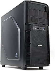 Zalman Z1 - Caja de Ordenador de sobremesa (3 x USB 2.0, Entrada de Audio, ATX), Negro
