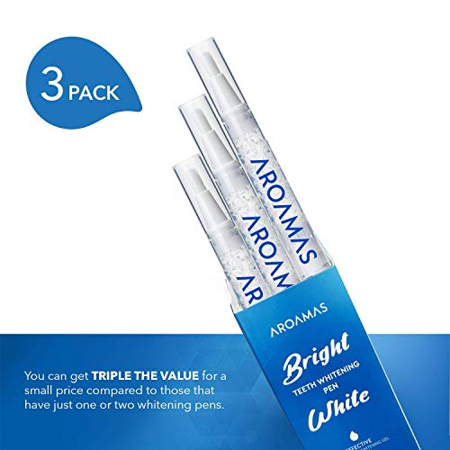 Aroamas Teeth Whitening Pen, 3 pack, Whitening Gel