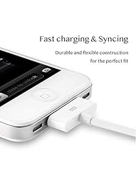 Cable de datos para iPhone 4S (Apple certificado), iPad 2 Cable, 30 pines USB de carga y cable de sincronización Dock Cable de datos para iPhone 4 4S, iPhone 3G 3G, iPad 3 2  1, iPod Classic iPod Touch iPod Nano