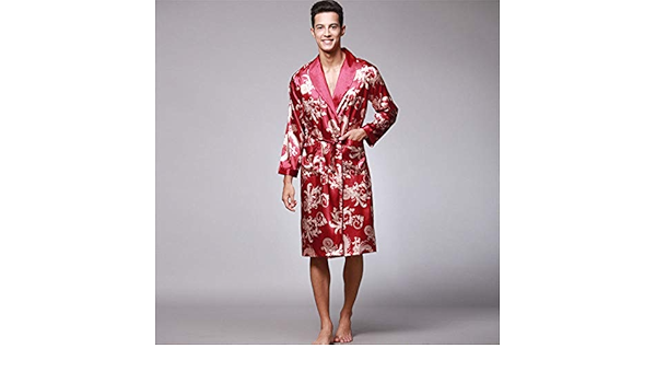 mens silk dressing gown australia