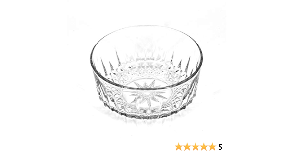 Arcoroc Of France Bowl Star On Bottom Crystal Glass Home Kitchen Amazon Com