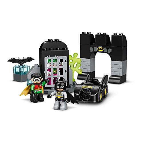 LEGO 10919 DUPLO Super Heroes DC Bathöhle mit Batmobil, Batman, Robin, Joker und Auto, Baby Spielzeug ab 2 Jahre… – Bild 5