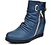 DREAM PAIRS ZIPLINE Women's Fashion Casual Low Hidden Wedge Heel Ankle Boots