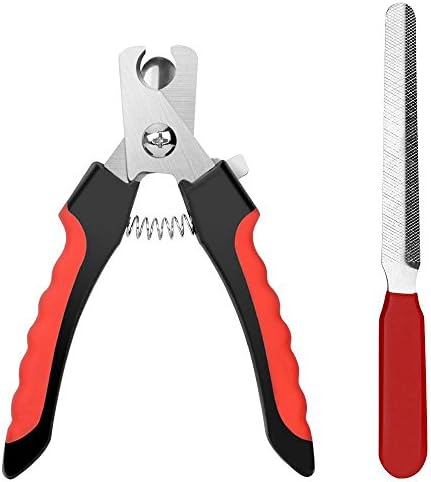tuochbes Pet Nail Clippers, Dog and Cat Sharp Grooming Claw Care Trimmer Include a Free Nail File