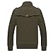 H.T.Niao Jacket8201C1 Men 's Fashion Slim Collar Jackets(Army Green,Size XL)