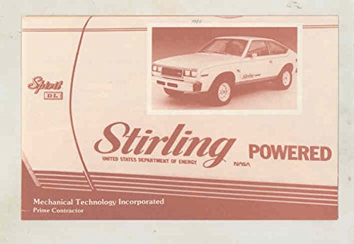 1979 AMC Spirit AM General Stirling Genesis NASA Concept Brochure Sweden