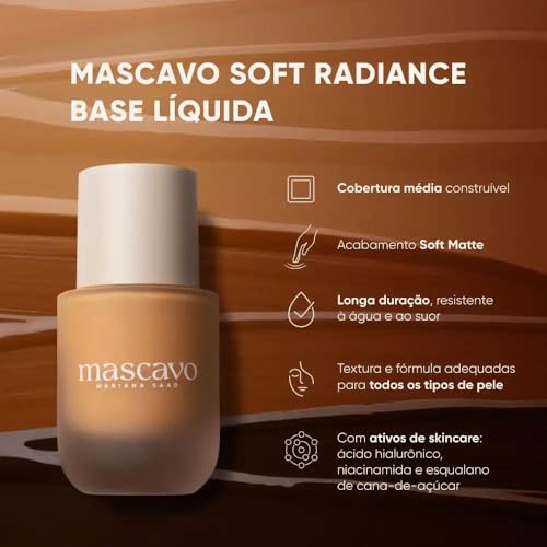 Mascavo Soft Radiance Base Líquida 26n 30ml