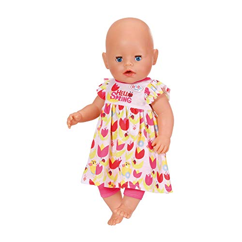 BABY born 829424 4 Jahreszeiten Outfit Set mit 2 Kleidern, 4 Hosen, Regencape und Wintermantel, für 43 cm Puppen – Bild 6