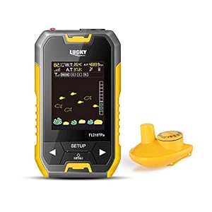 Lucky Transducteur Portable Pour Poisson – Capteur De Profondeur D’eau De 130 Pieds – Écran Lcd Avec Baromètre Pour La Pêche En Mer