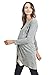 HELLO MIZ Women's Sweater Knit Long Sleeve Maternity Nursing Tunic Dress
