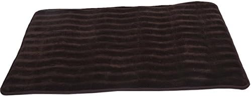 Dark Brown 24" x 36" Non-Slip Back Rug Soft Bathroom Carpet Memory Soft Foam Bath Mat Anti Bathmat Door Home Toilet Shower Room Bathtub Rugs Shock-Absorbing Anti-Static Stylish Design