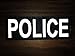 SUVIYA Police Patch with Hook and Loop (Gray-Reflective, 11x4 inch)