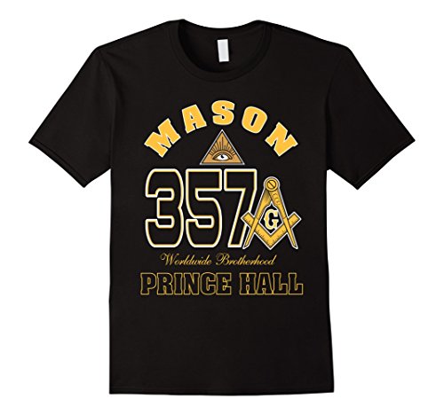 Mens The Masonic Store: Freemason Price Hall 357 T-Shirt Gift Large Black
