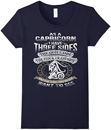 Women's As a Capricorn T-shirt - Awesome Capricorn Shirt XL Navy