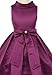 AkiDress Satin Cowl Neckline with Large Bow Flower Girl Dress for Little Girl