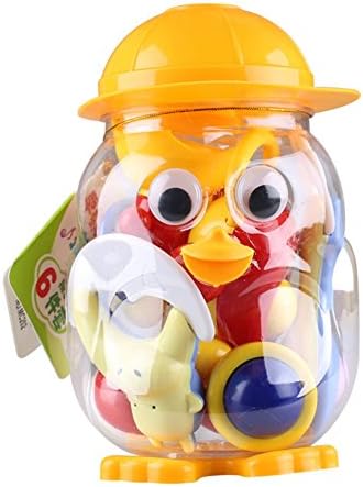 Sproutoy Baby's First Rattle and Teether Toy Gift Sets 6 Pieces with Penguin Coin Bank Fancy Toy