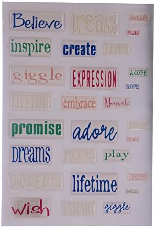 JUNKITZ Tim Holtz Expressions Theme Epoxy Stickerz 1 Sheet #04803 NEW
