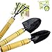 Garden Plant Tools Sets Kids Toy Mini 3pcs Spade Shovels Rakes Bonsai Hand Transplanting Miniature Planting Succulent Fairy indoor outdoor Care Gardening Gifts
