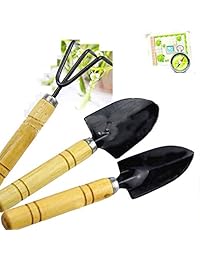 Juegos de herramientas Kids Toy Mini para plantas de jardín herramientas de 3 piezas pala palas rastrillos jardinería regalos