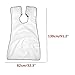Beard Catcher Apron Beard Cape for Shaving,Trim Your Beard In Minutes Without The Mess White