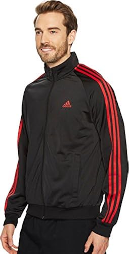 Adidas Essentials Red And Black Adidas Track Jacket Adidas Men's