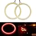 Everbrightt 1-Pair Red 70MM 60SMD COB LED Angel Eyes Bulb Halo Ring Lamp Light With Housing